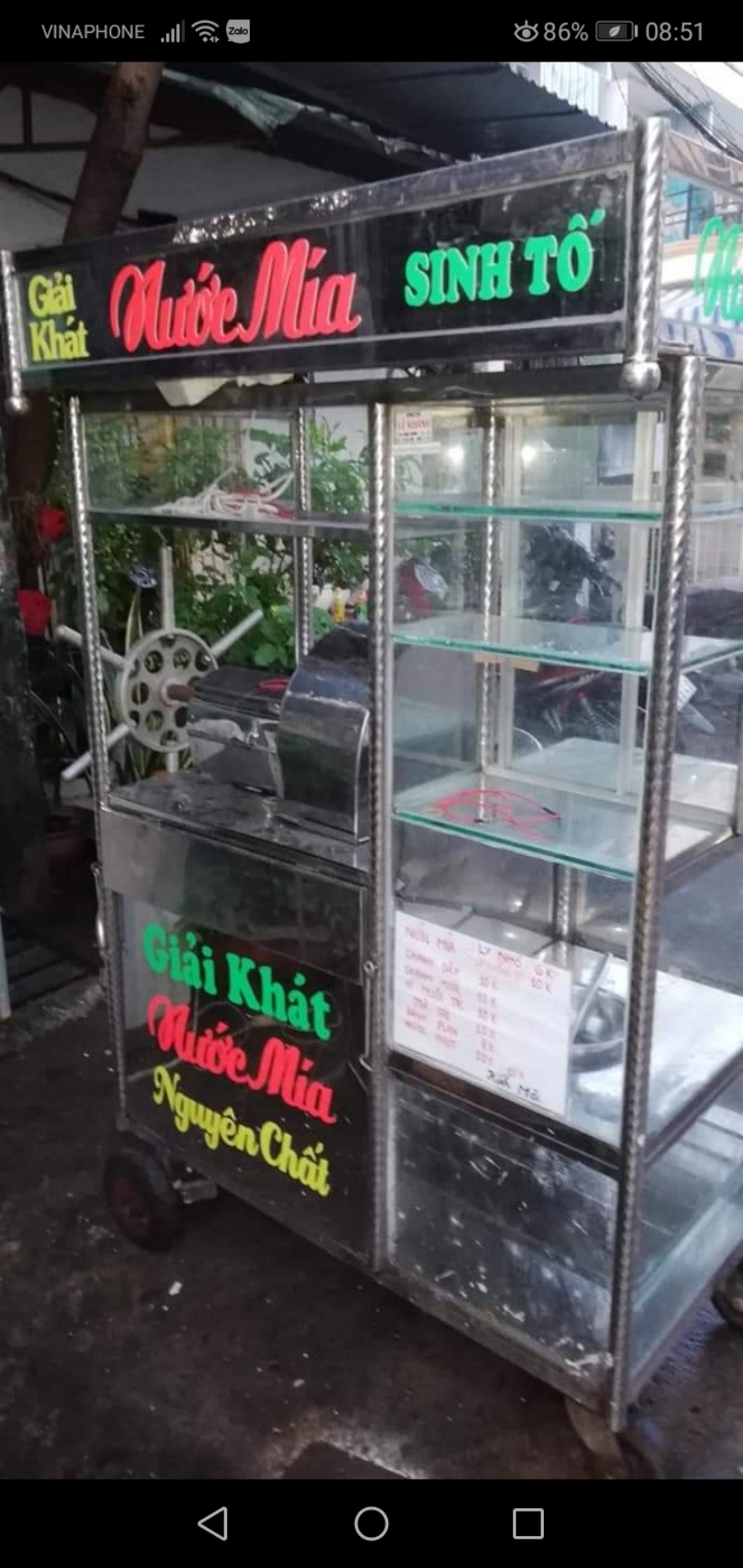 Thanh Lý Xe Nước Mía Cũ Chất Lượng