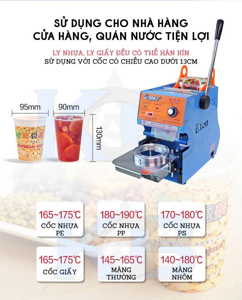Thu mua Máy dập nắp cốc nhựa